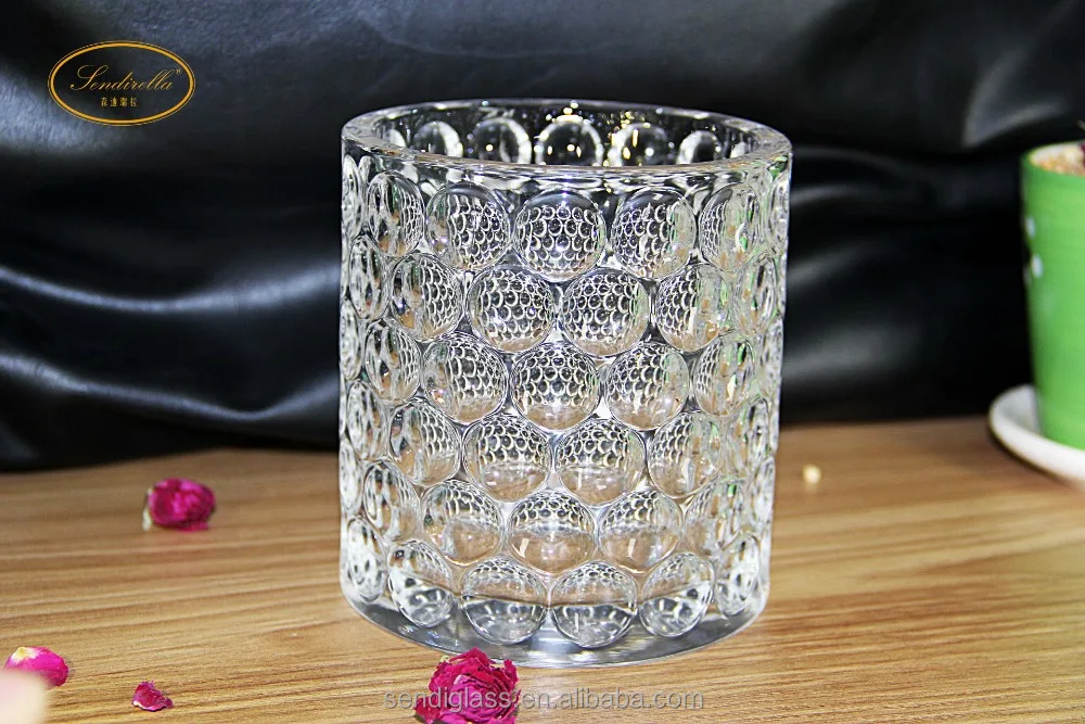 Sendirella Round Point Home deco Glass Candle Holder