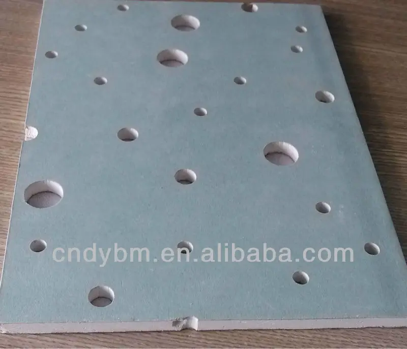 
perforated gypsum acoustic ceiling board 