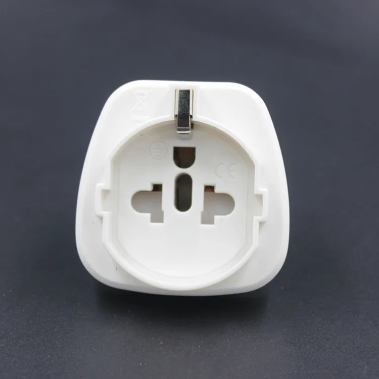 EU US UK AUS socket to Type G UK power converter plug with earth grounding