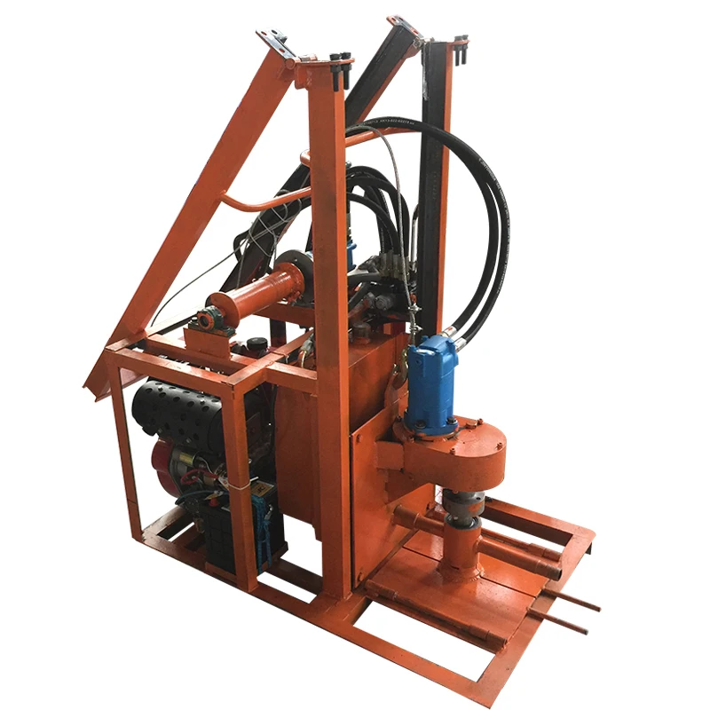 120m Deep Portable Diesel Hydraulic Water Well Borehole Drilling Machine