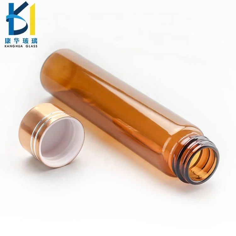 Factory Produces Mini Amber Glass Bottles Amber Glass