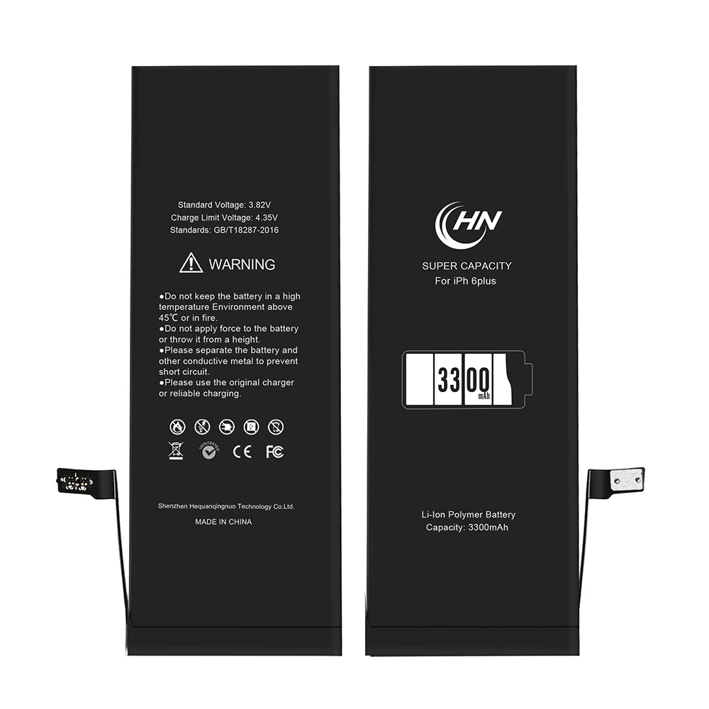 OEM Высокая емкость литий-ионный аккумулятор для iphone 6 plus Замена батарей 3300 мАч