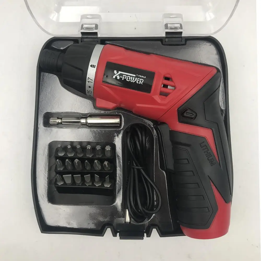 KCS626-P19PCS мощность 3,6 v АККУМУЛЯТОРНАЯ Отвертка с USB кабель для зарядки