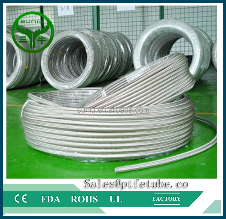 
EPDM inner tube 304 stainless steel braided metal hose used for water suniu china 