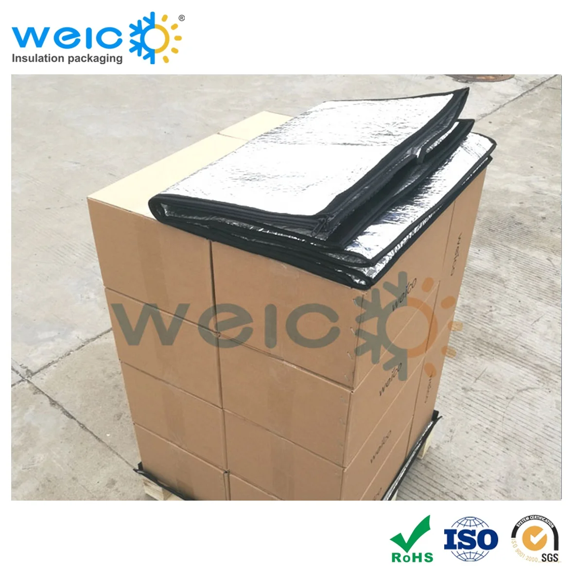 Double-sided Aluminum Foil Bubble Thermal Insulated Heat Reflective Pallet Cover