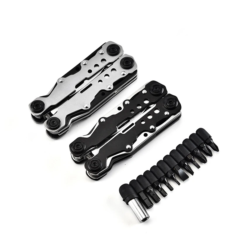 
COG Stainless Steel Multi Pocket Tool Gift For Men Perfect For Survival, Camping, Fishing Multitool Plier Set 