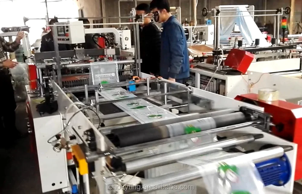 Automatic plastic LLDPE  round holes fruit pins perforation banana bag making machine