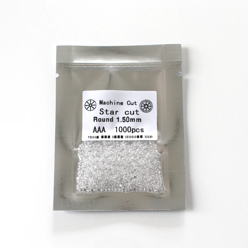 1.1mm zirconia gemstone AAA quality white round cubic zirconia