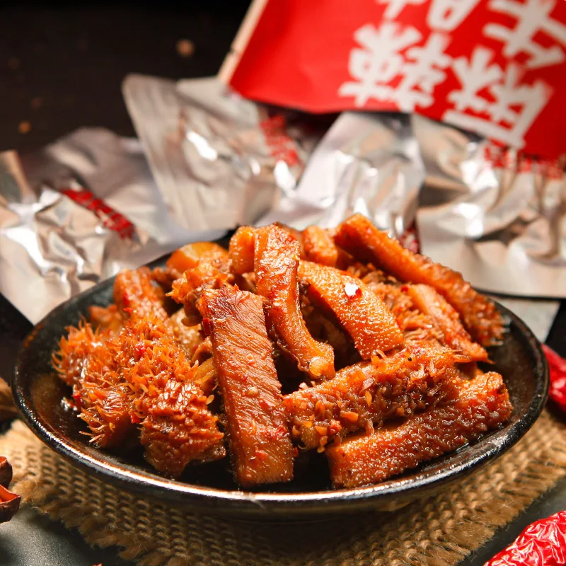 
ShuDaoXiang 100g Per Bag 150Bags Per Carton Mala Niudu Spicy Snack Beef Tripe 