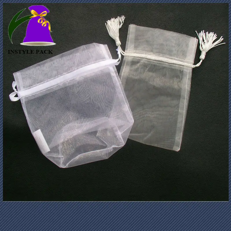 Hot Sale High Quality Security Custom Printed Organza Bag With Drawstring