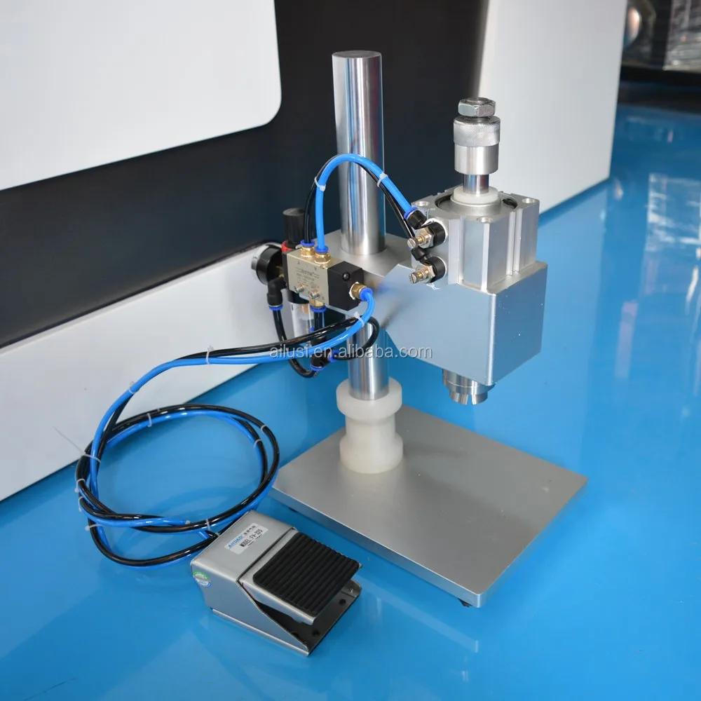 Фармацевтическая медицинская Косметическая ампульная машина для обжима крышек бутылок флаконов откидной 13 мм 15 20 пневматическая ручная укупорочная