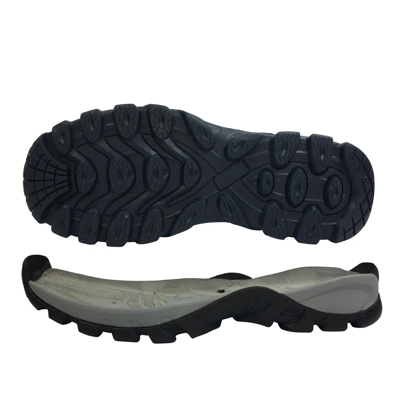 Low Price Comfort Black Men Hiking Natural Rubber Shoe Soles