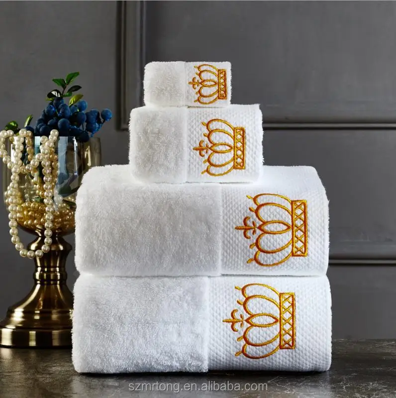 Factory price hotel spa facial TOWELS with embroidery logo