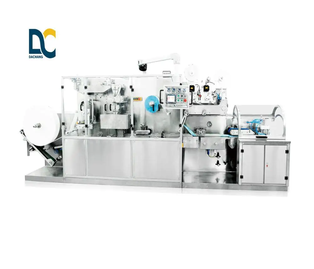 Wet Wipes Making Folding Machine Equipment Price Quality Supplier Manufacturer (5-30pcs/pack / ) 380V, 50HZ Dachang 17.5KW