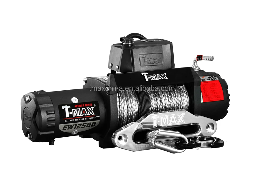  T-max X-power внедорожная лебедка 12500 фунтов электрическая с синтетическим