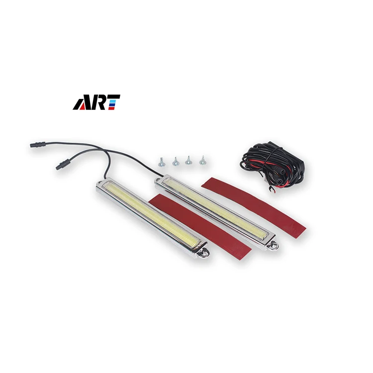 
Car Cob 12V Flexible Cob Drl Daytime Running Light Waterproof Vehicle Accessory Auto Fog Light 