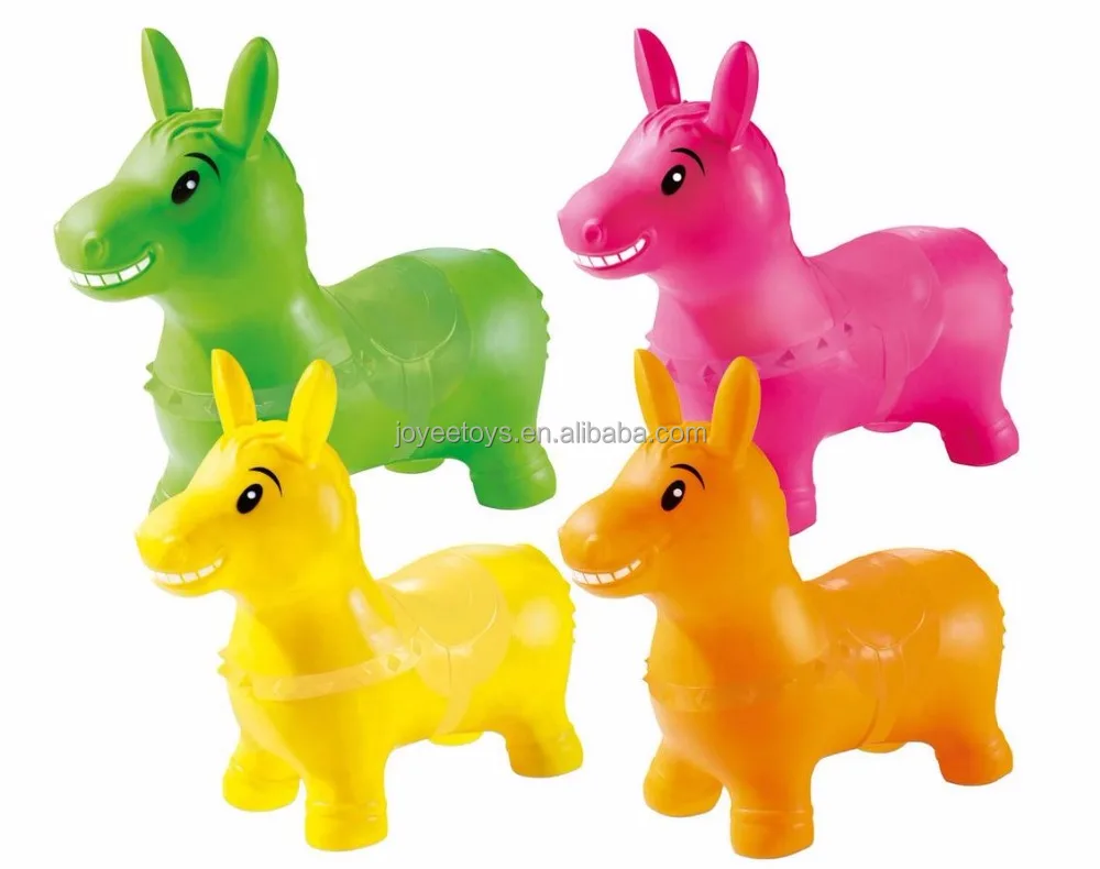 
Wholesale Eco-friendly strong PVC bouncing hopper kids jumping animal toy 