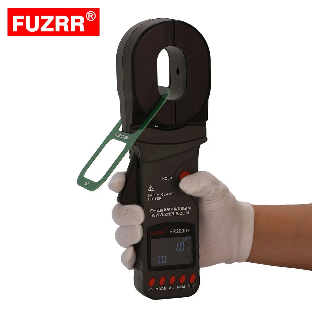 FR2000  0.01 500ohm Loop Resistance Earth Resistance Clamp meter/tester Lightning Protection (60784855657)