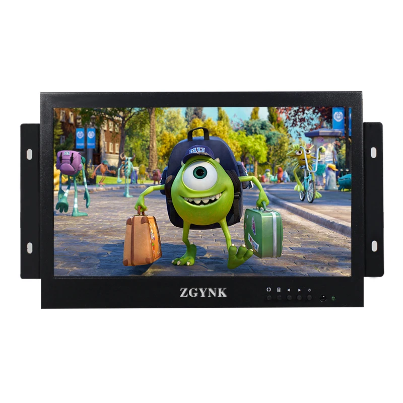 
10.1 inch open embedded cabinet installation security industrial LCD monitor 