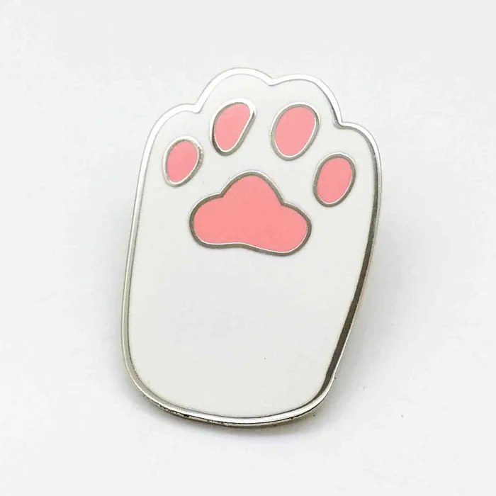 
Custom simple black/white/pink color hard enamel pins badges no minimum 