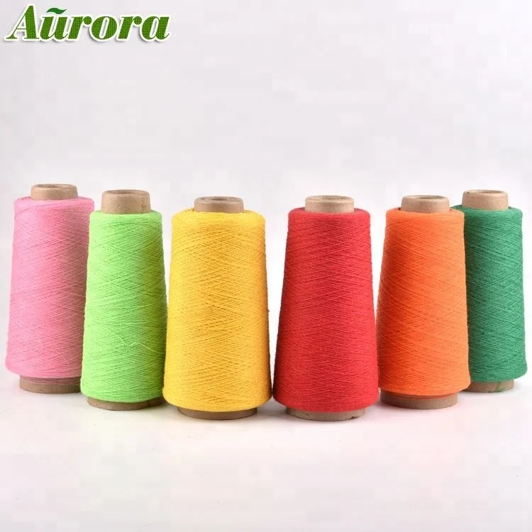 recycled yarn hammock yarn cotton polyester blended weaving knitting yarn for brazil colombia market hamaca OE