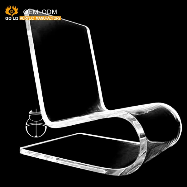Oem Design Acrylic Chaise Lounge Chair For Loft Plastic Glass Wedding Chairs