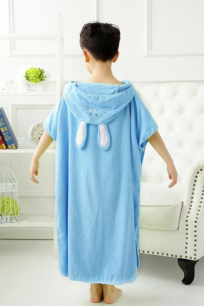 
Ready To Ship 100% Cotton Wholesale Poncho Towel For Child 