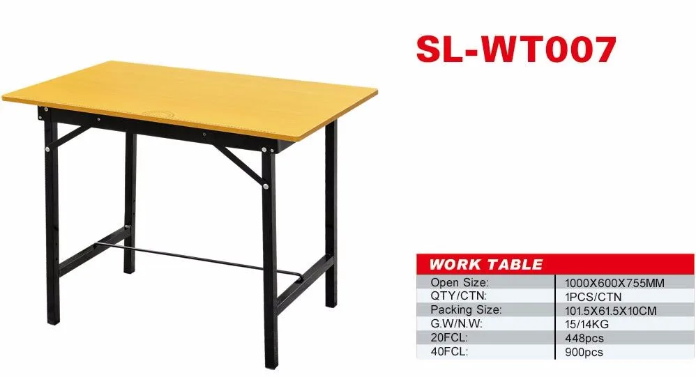 
Steel Legs MDF Board Folding/Foldable Industrial Work Table/Work Bench SL-WT006 