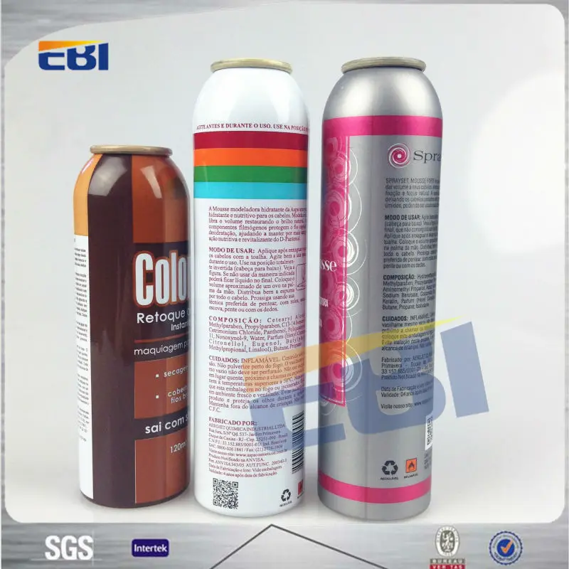 Various Size Printing Refillable Aerosol Spray Bottle