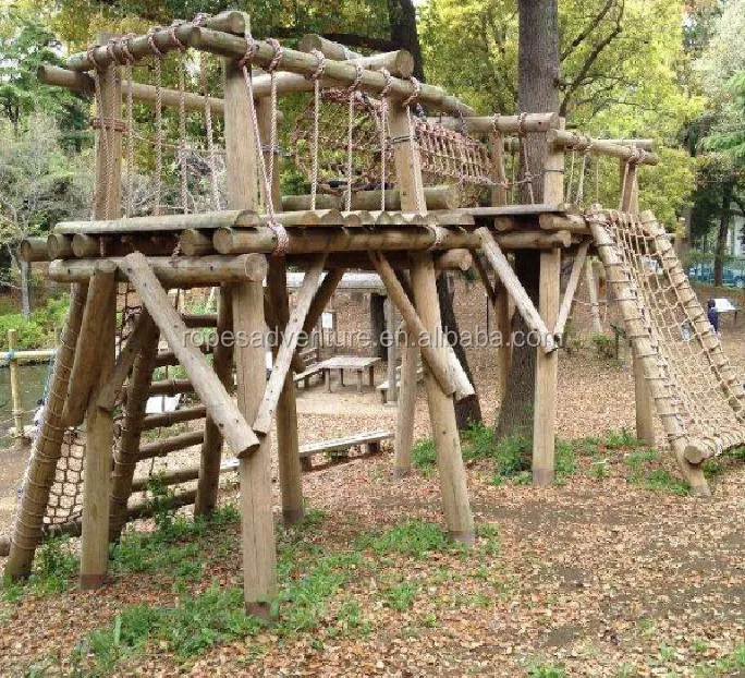 children outdoor wooden play equipment wooden playground park baby games