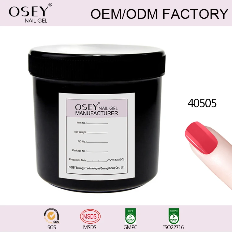 OSEY private label oem Factory 1000 Color Gel Nail Polish 1 kg jelly color gel