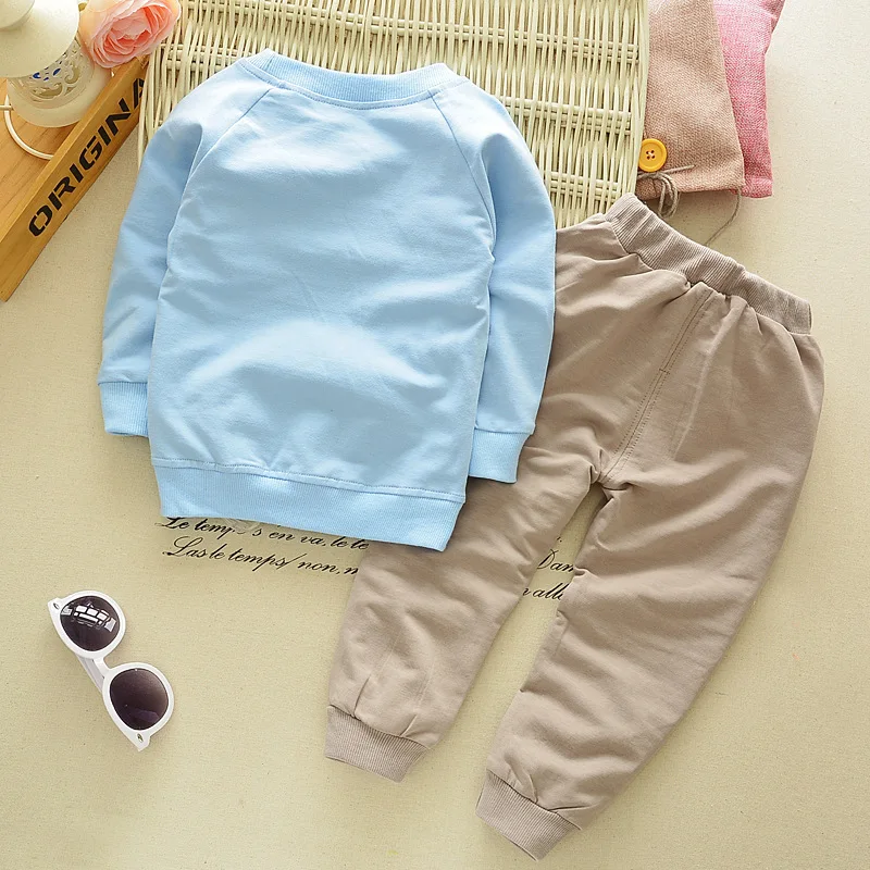 Лидер продаж, детский осенний костюм с длинным рукавом, детский повседневный комплект из двух предметов