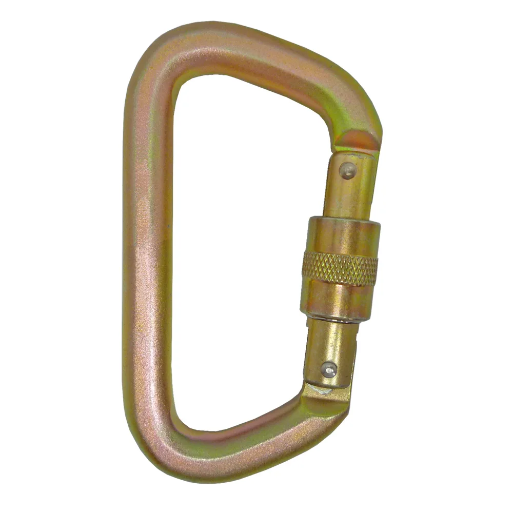 2200SG Square Steel D Screw Gate Opening Cheap Rescue Carabiner