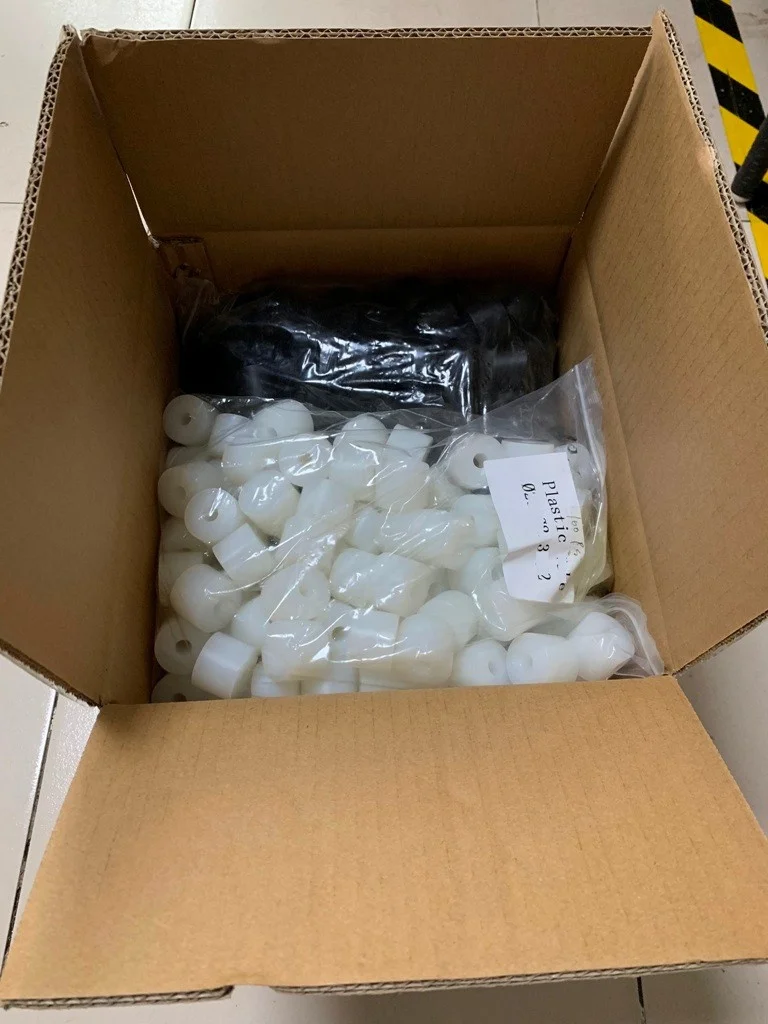 Custom plastic parts CNC machining OEM manufacturing Bushing Nylon washers parts