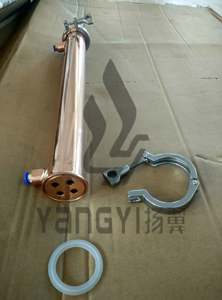 beer brewing equipment with copper column for tiny houses