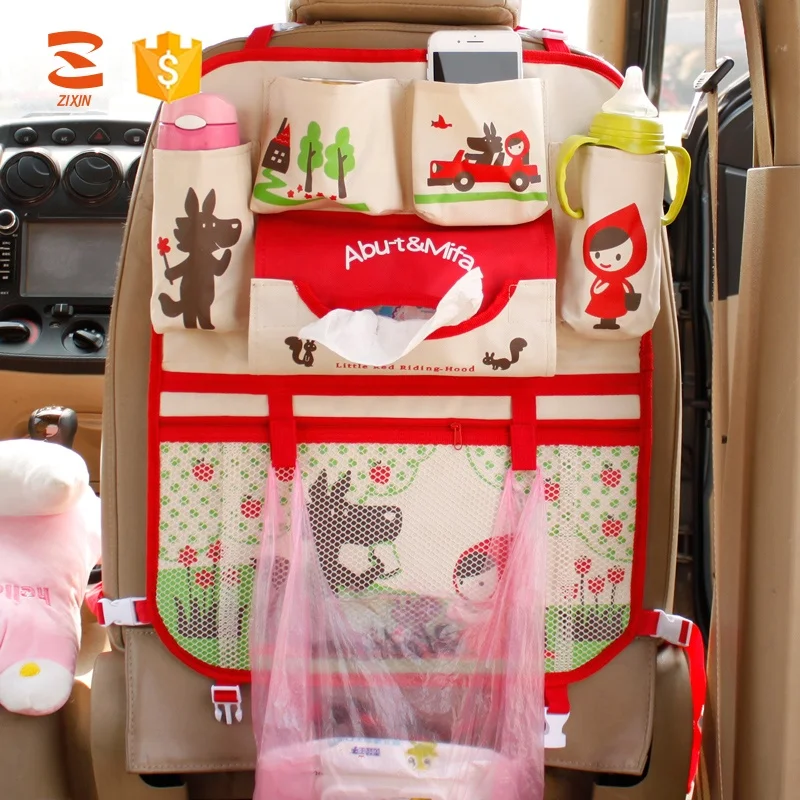 
Wholesale Washable Hanging Cute Cartoon Car Organizer Backseat For Kids 
