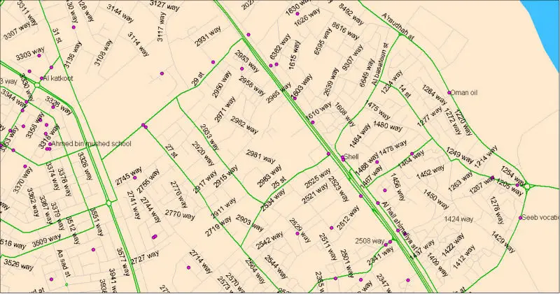 Lebanon esri shp digital map