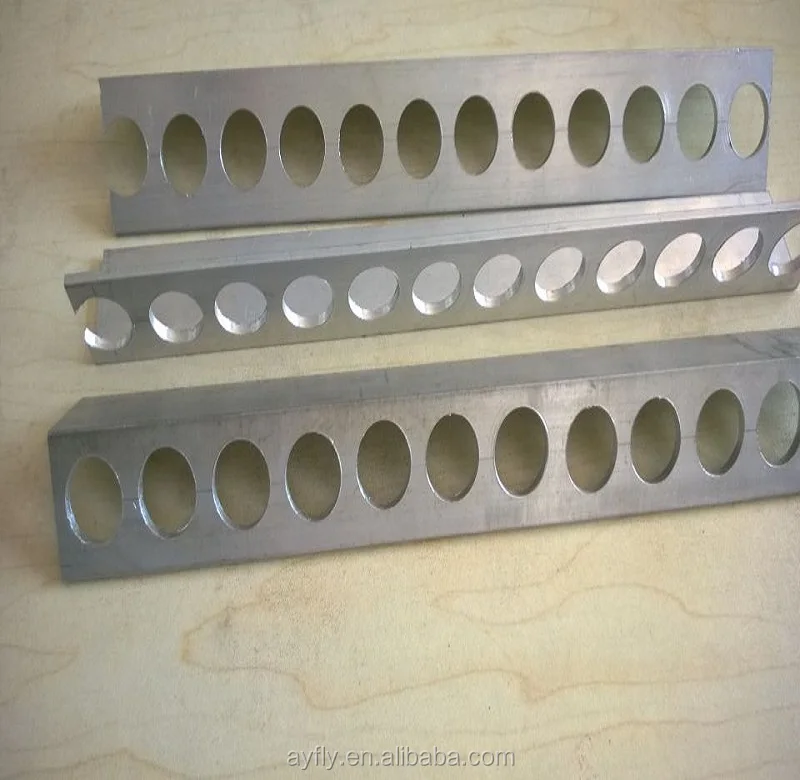 Hot sale aluminum extruded profile, anodized, perforated angle bar