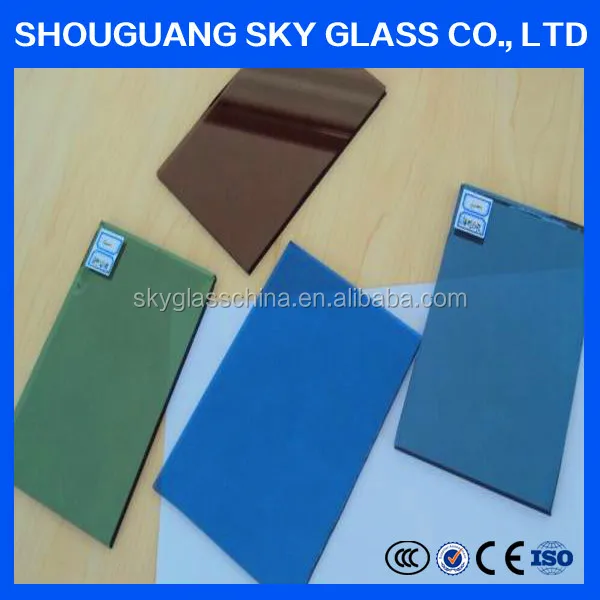 
8mm bronze tinted auto glass from sky glass factory 