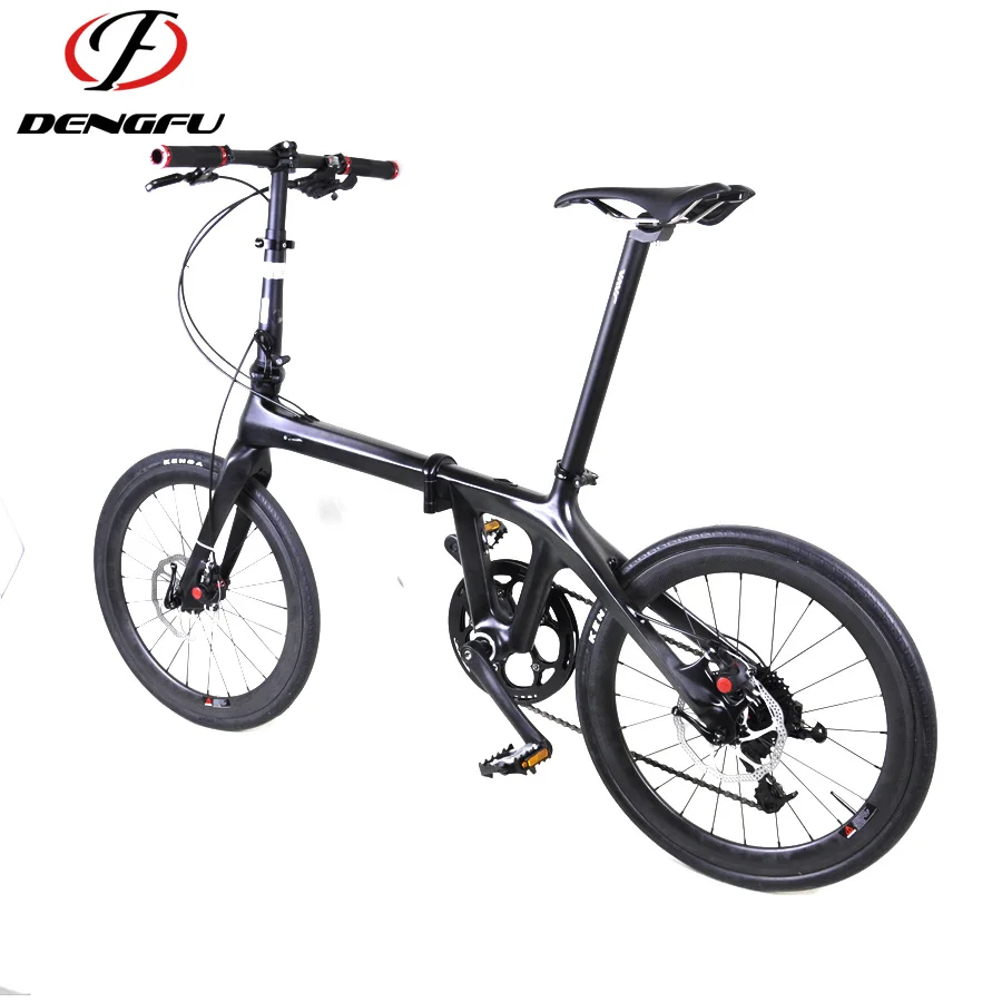 Free Shipping dengfu T800 FULL Carbon Fiber folding  bike carbon fiber racing bikes cycle for kids
