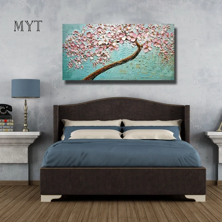 
Modern Oil Painting Hot Sale Discount Pink Tree 3D Flower Nail Art Decorations 