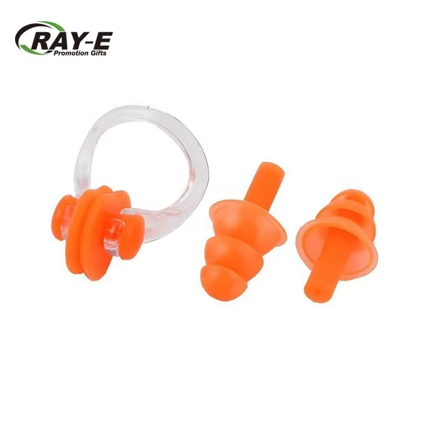 3 в 1 мягкий силиконовый плавать беруши и зажим для носа с коробкой купания и беруши для плавания Носа Протектор подарки