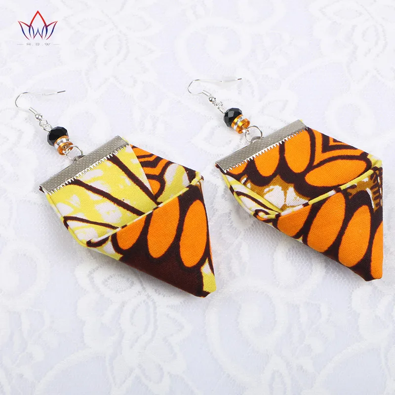 2019, уникальные треугольные серьги, африканские ювелирные изделия, африканские тканевые серьги ручной работы, африканские серьги, экологичные украшения WYB125