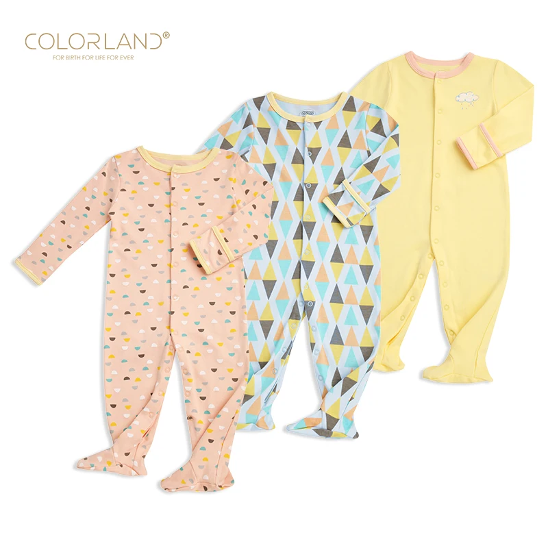COLORLAND 2019 New Fashion Baby Jumpsuit Romper For New Born Baby