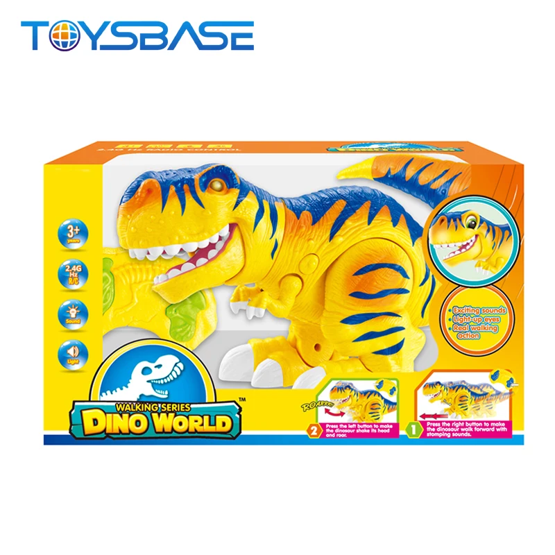 Dinosaurios de Juguete de Goma Children Tyrannosaurus Light And Sound Toy Dinosaur RC