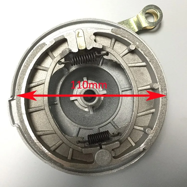 Drum Brake Parts 110mm for Bicycle Aluminum Front Wheel