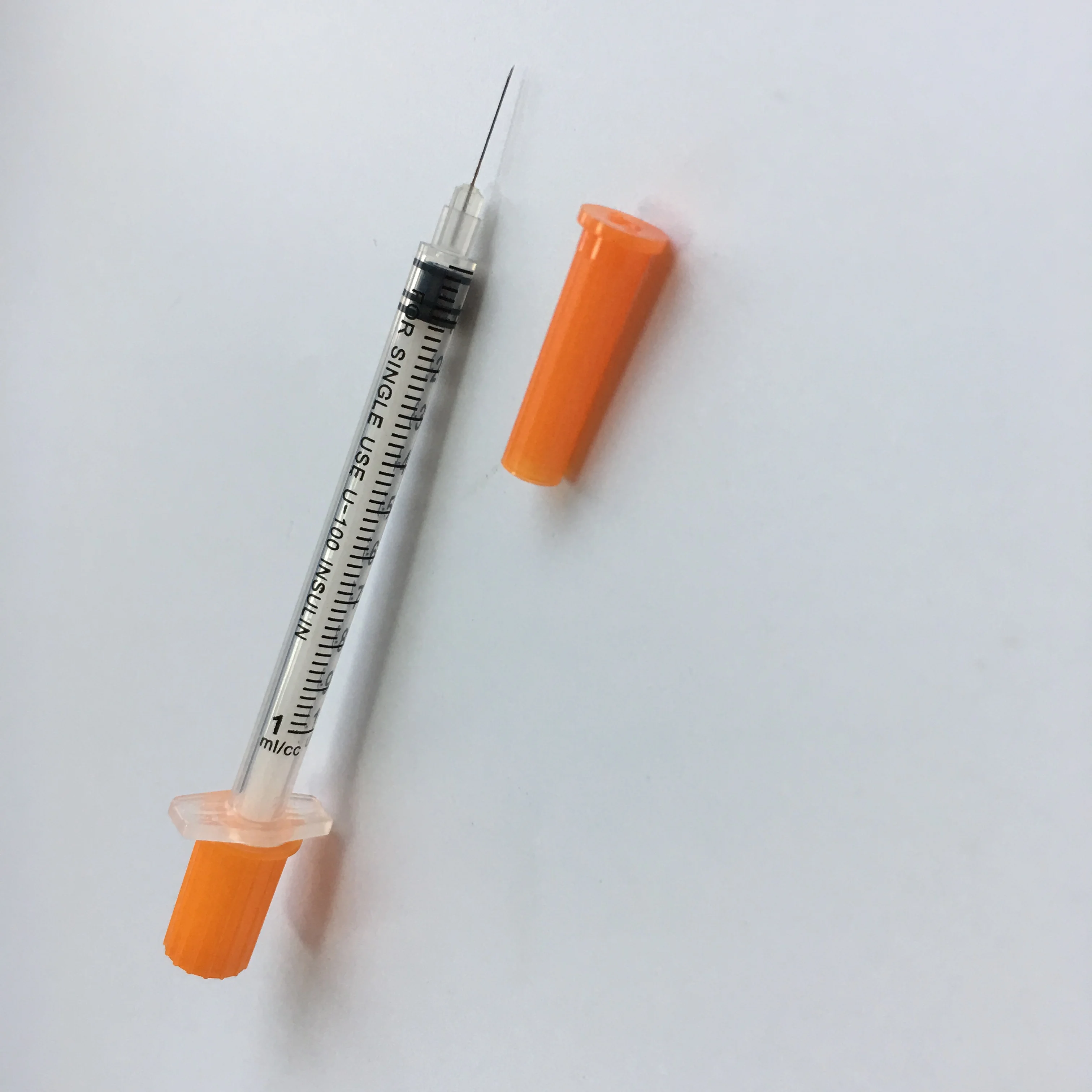 
Disposable Sterile 0.3cc 0.5cc 1cc Insulin Syringe With Needle 