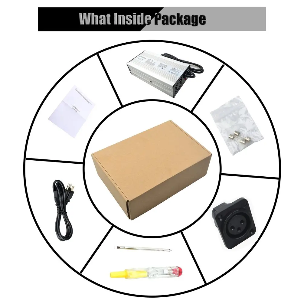 24V Ebike Battery Charger 12A Wheelchair Battery Charger for electric bicycle scooter 29.4V 7S Li-ion Battery Charger