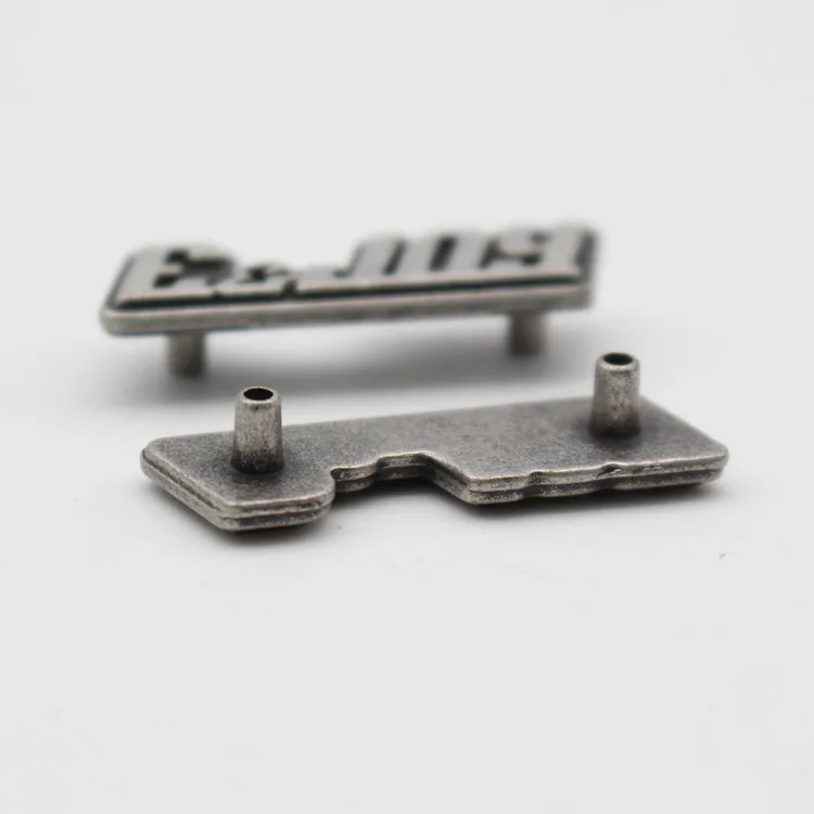 logo custom metal leather denim jeans patch