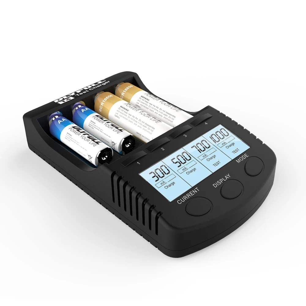 Dlyfull T4  4 bays battery charger test capacity test internal resistance test charger for Ni-MH batteries and Li-ion batteries